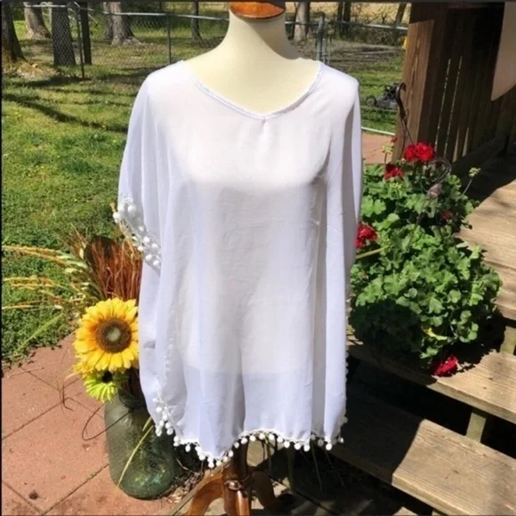 Chiffon beach coverup - Picture 2 of 5